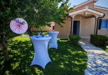 Birthday party catering - birthday celebration - holiday home - catering - decorations - baloons - finger food - hot buffet - dessert table - Pula - Istria Cooking