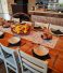 Breakfast at the holiday home: we cooked for a family on vacation for a few days